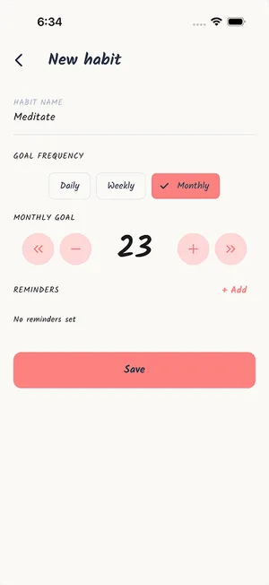 Goal4 — New habit